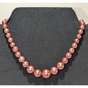 Graduated Copper Beaded Vintage Necklace